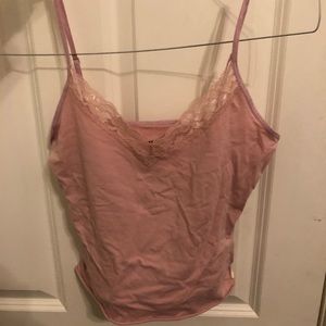 Pink Cropped Tank Top